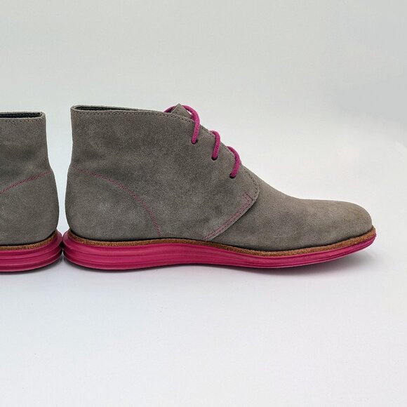 Cole Haan Lunargrand Suede Chukka Boots W6.5 - Picture 6 of 9